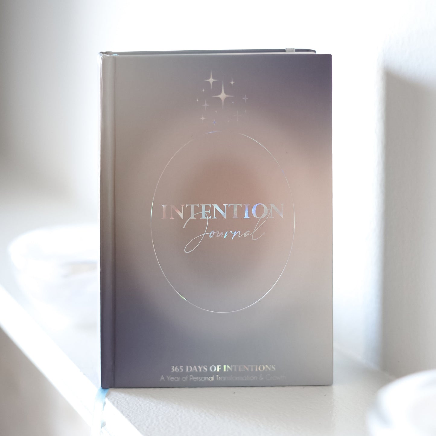 Minimalist hardcover 365 intention journal