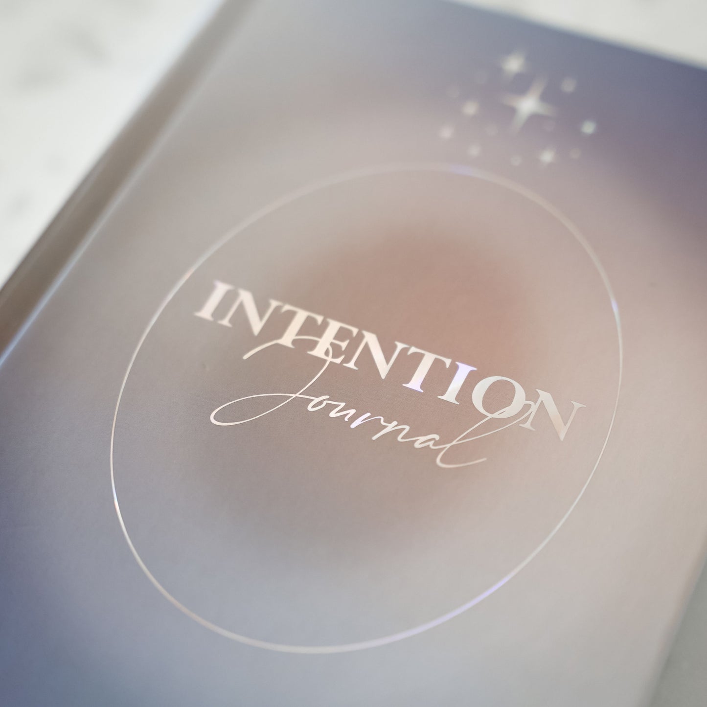 Minimalist hardcover 365 intention journal