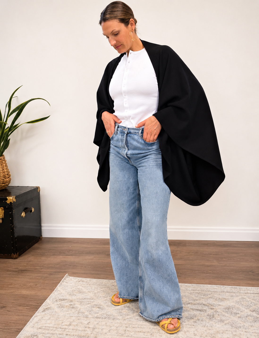 When The- Cocoon Draped Wrap