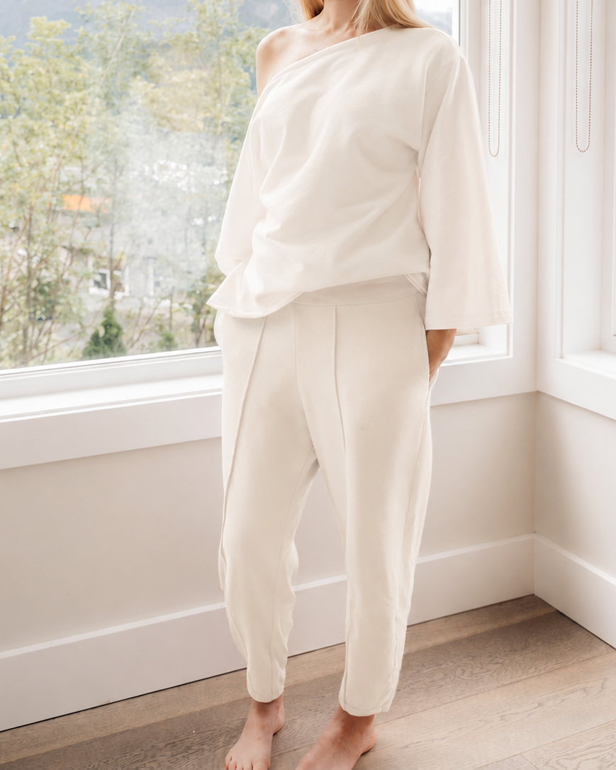 SHE BE - Soft Barrel Leg Pant