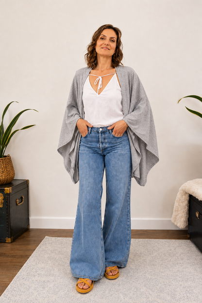 When The- Cocoon Draped Wrap